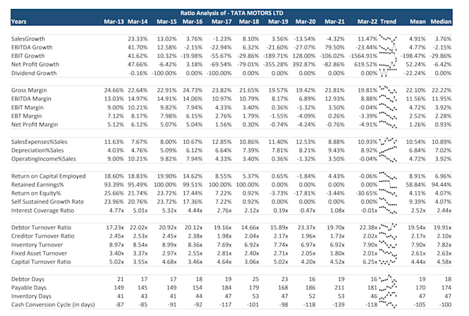 perform detailed financial ratio and company valuation analysis